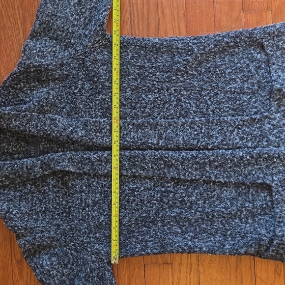 Vintage Italian Wool Blend Open Front Cardigan Sweater Neutral Cozy Size M - Picture 12 of 14